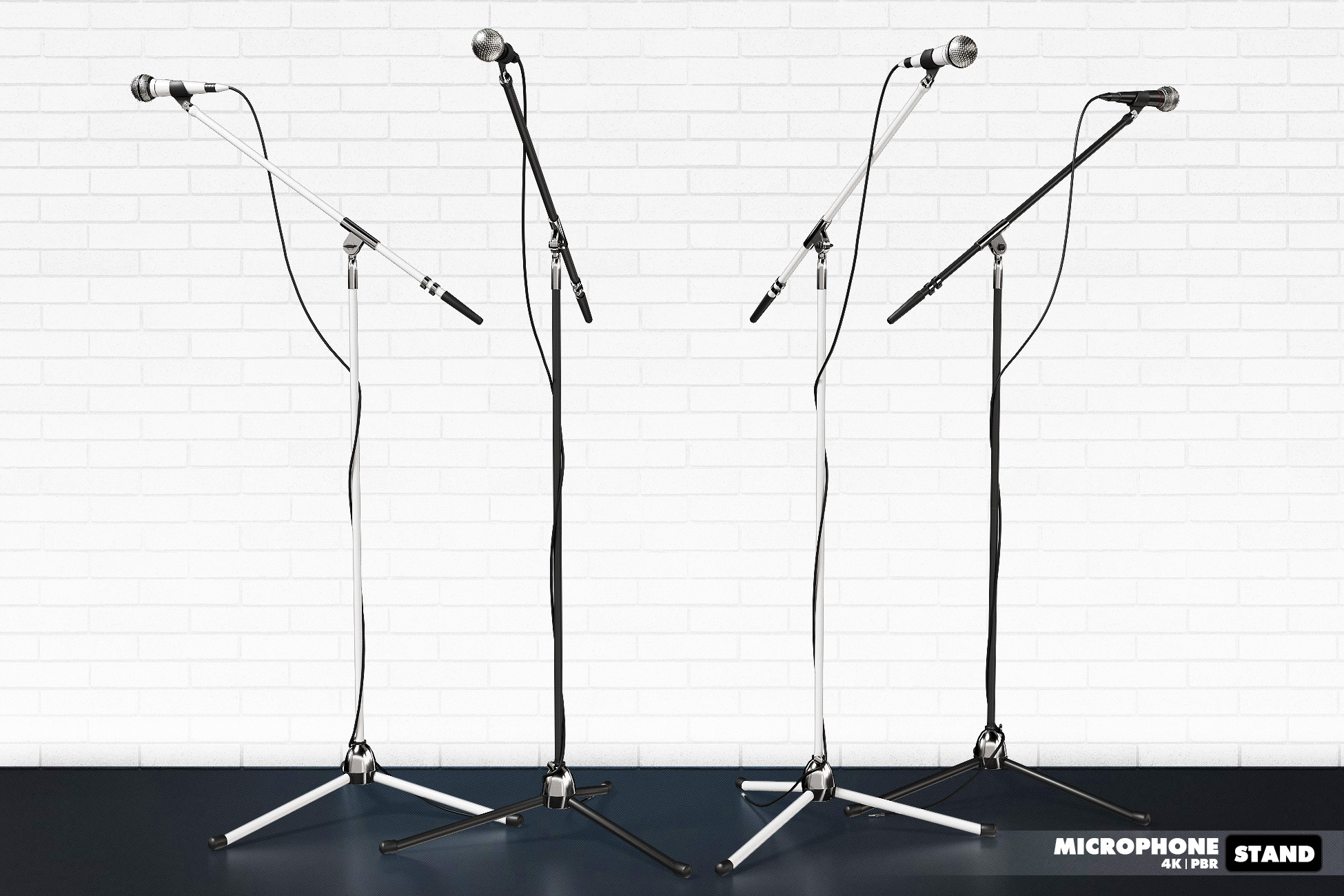 Microphone with Stand 3D 小道具 Unity Asset Store