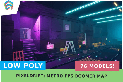 PixelDrift: Metro Subway for Boomer FPS VR