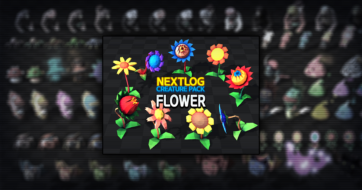 Flower Mask Unity Creatures Flower Pack | 3D Characters | Unity Asset Store