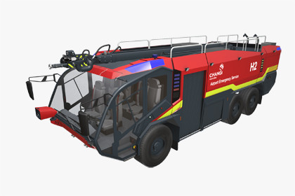 Airport Fire Truck 6x6 Changi (376)