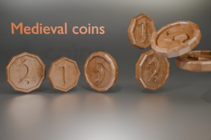 Medieval Coins Low Poly