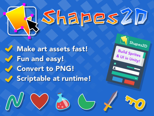 Shapes2D - Procedural sprites and UI