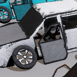 Broken Cars 3D : Hand drawn style