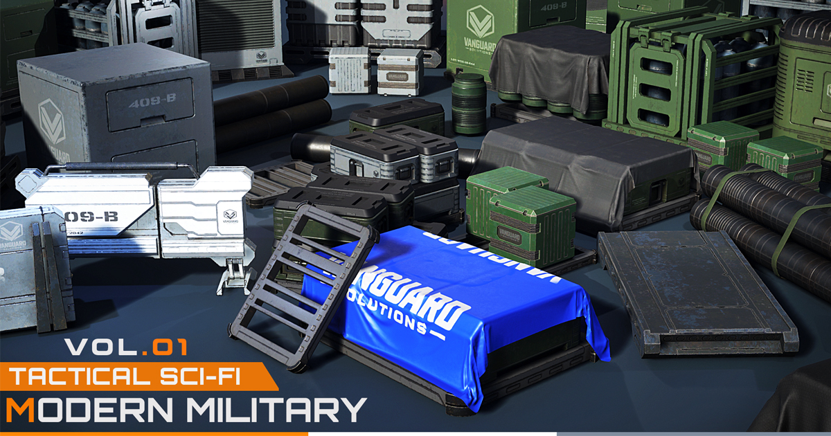 Tactical Sci-Fi: Modern Military Props Vol.01 | 3D Sci-Fi | Unity Asset ...