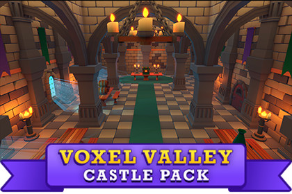 Voxel Valley Castle Pack (Low Poly Modular Castle)