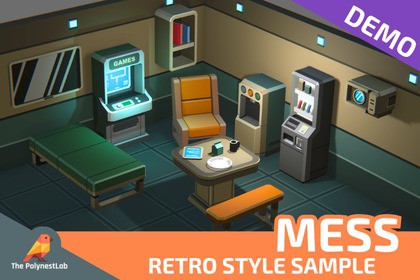 FREE Demo: Low Poly Sci-Fi Mess / Cosmic Retro