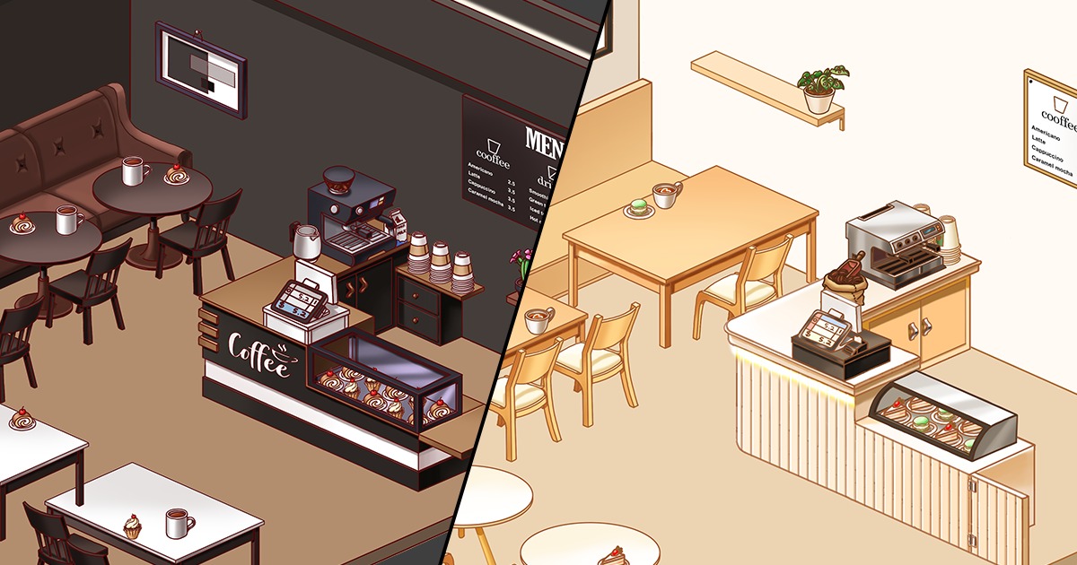 Isometric Cafe Map | 2D Environments | Unity Asset Store