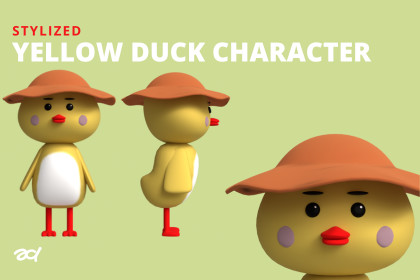 Yellow Duck Character
