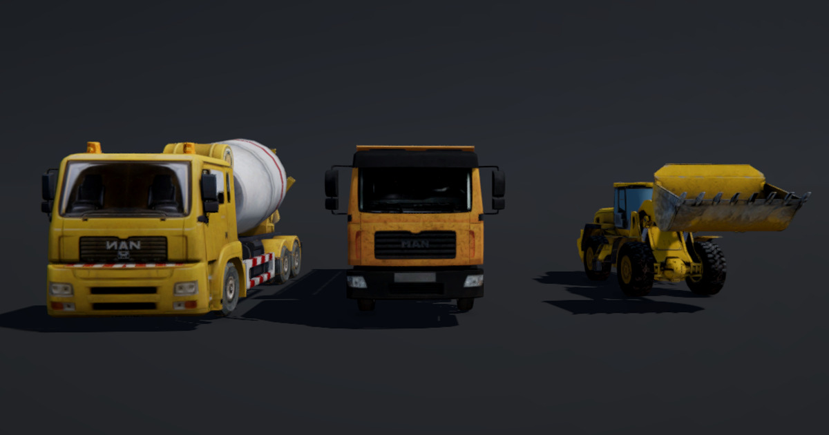 Simple Construction Vehicles Pack | 3D Vehicles | Unity Asset Store