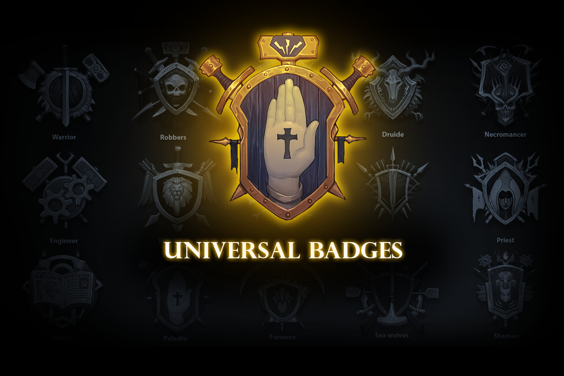 Universal Badges pack | 2D Icons | Unity Asset Store