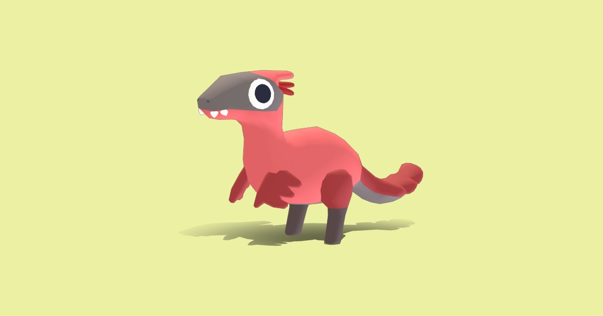 Pyrorator Cute Pyroraptor - Quirky Series | Characters | Unity Asset Store