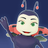 Cartoon Male Ladybug Character Rigged + Toon Shader