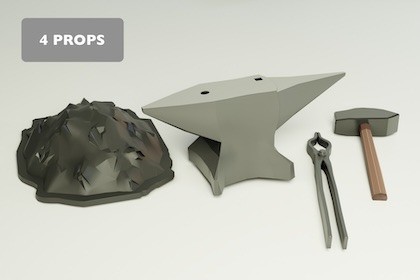 Free Stylized Blacksmith Props - Starter Kit