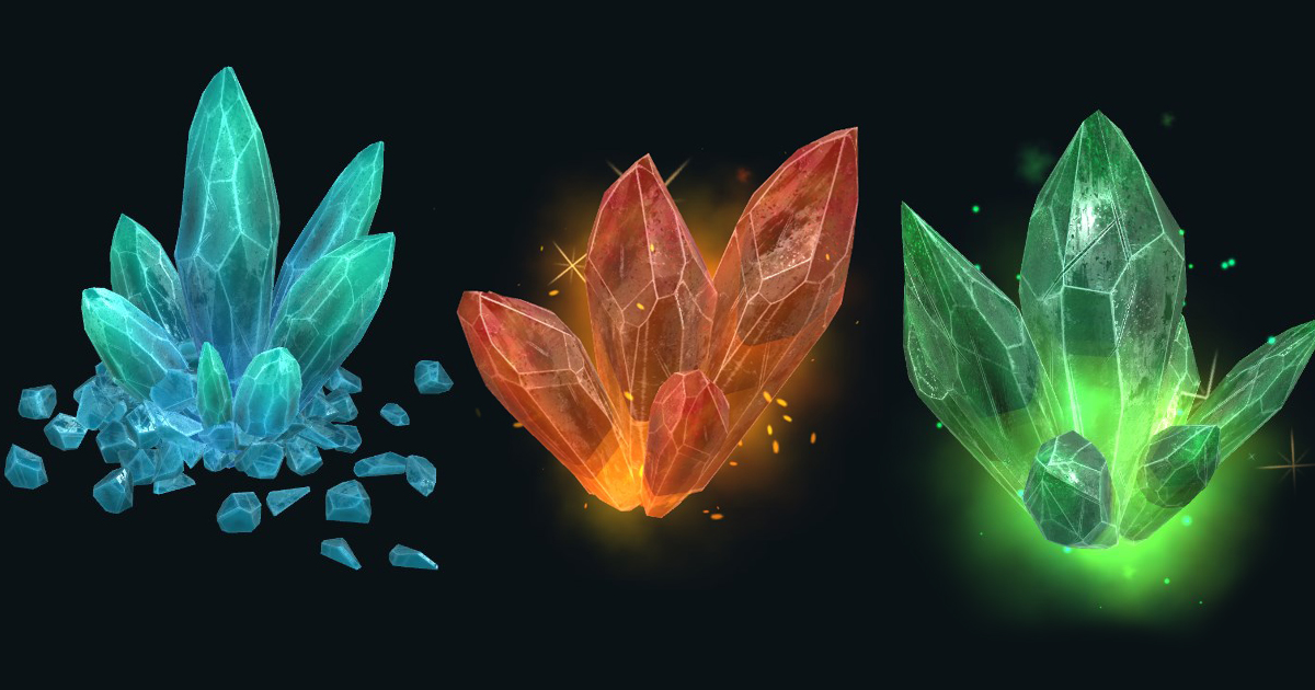 Crystal and Gems | 3D Fantasy | Unity Asset Store