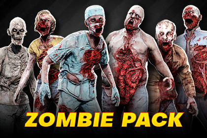 Zombie Pack - HD PBR Rigged Characters