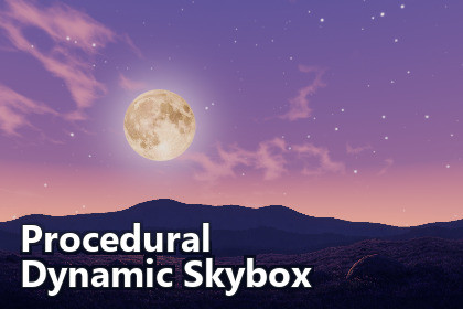 Procedural Dynamic Skybox: Day & Night Cycle with Stars, Clouds & Moon