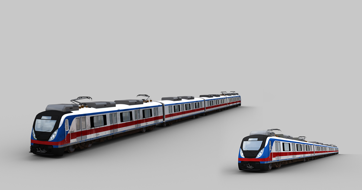 Metro Train with interior | 3D Land | Unity Asset Store