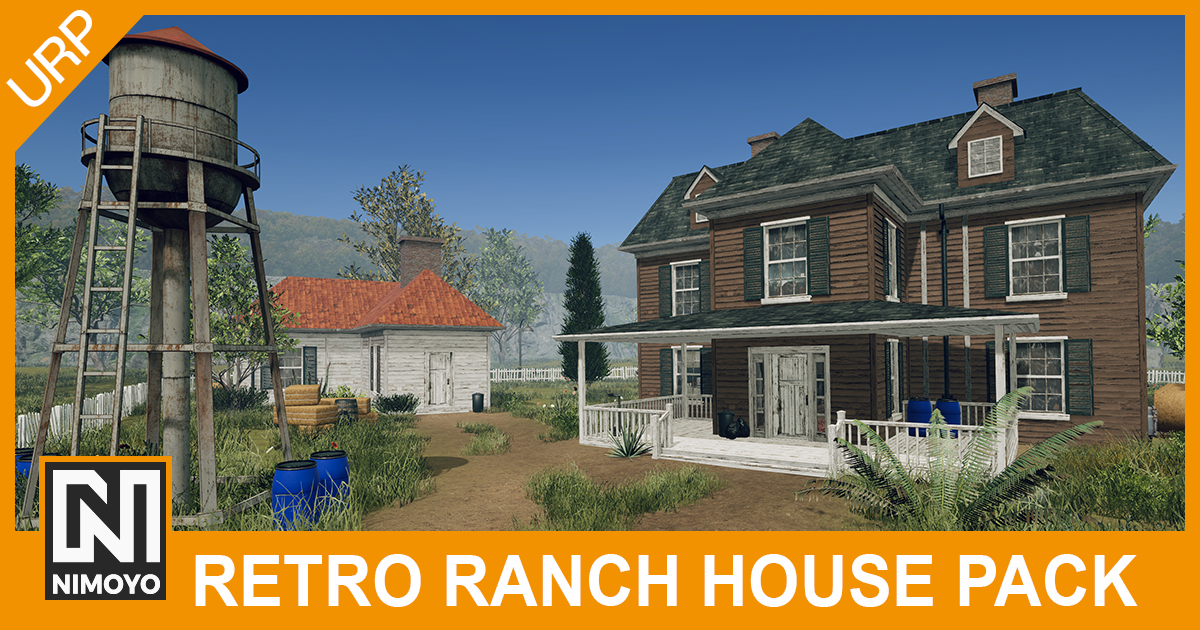 Universal Unity Ranch Goggle Retro Ranch House Pack (URP) | 3D Urban | Unity Asset Store