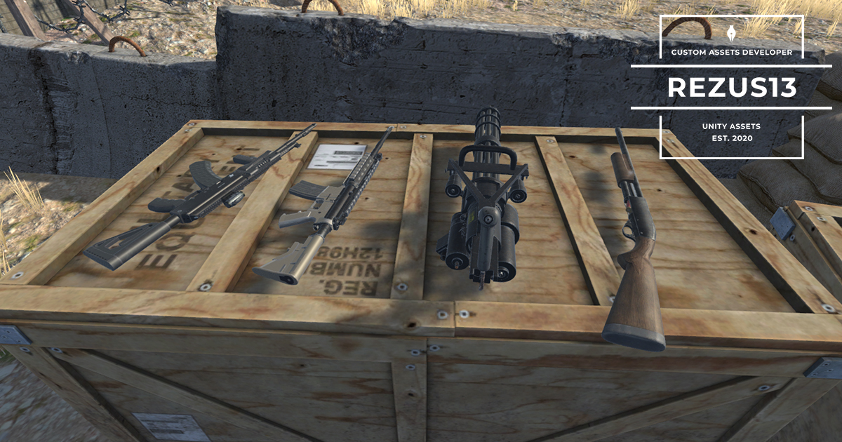 High quality PBR weapon pack 1 | 3D Weapons | Unity Asset Store