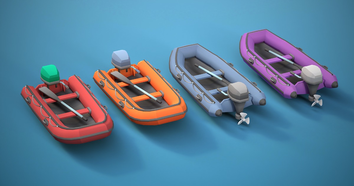 Stylized watercraft pack | 3D Props | Unity Asset Store