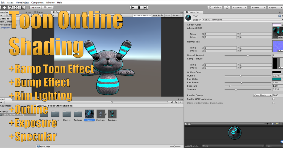 Toon Outline Shading | VFX Shaders | Unity Asset Store
