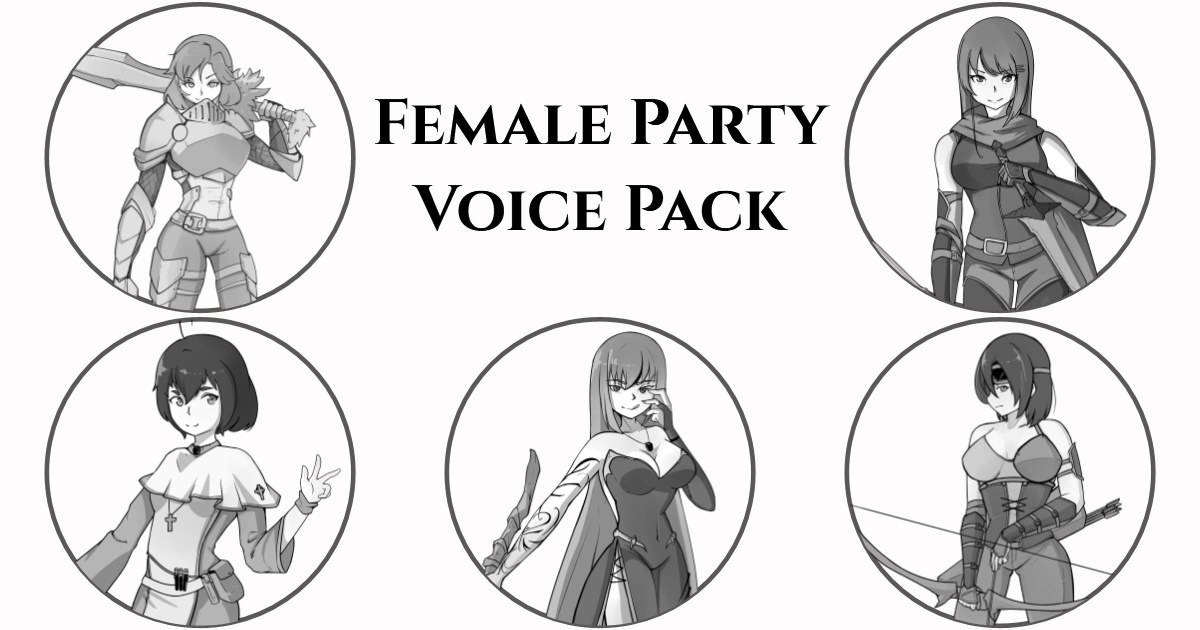 RPG - Female Party Voice Pack | Voices Sound FX | Unity Asset Store