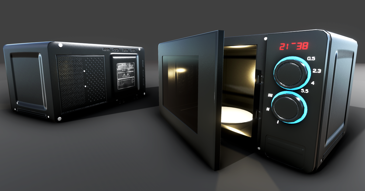 Realistic Microwave | 3D Electronics | Unity Asset Store