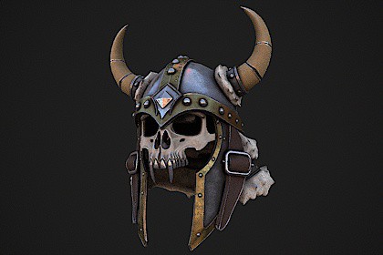 Fantasy Helmet 3D model