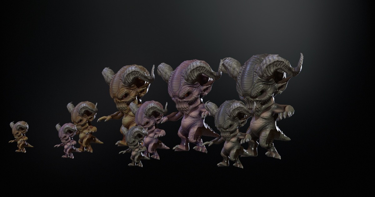 Unity Creatures Minimonster8Pack1 | 3D Creatures | Unity Asset Store