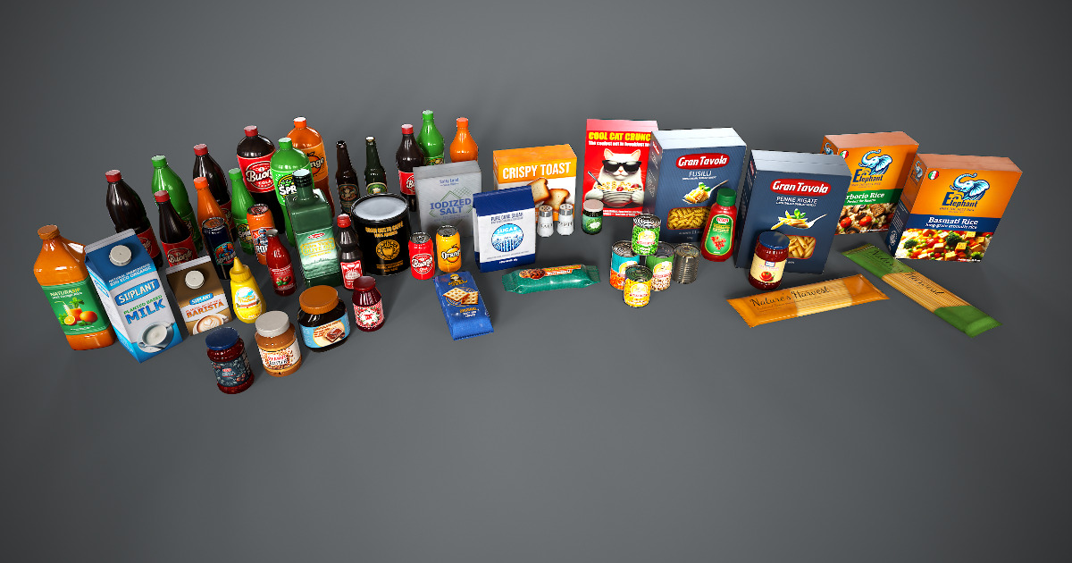 Food Packaging Assets | 3D Food | Unity Asset Store
