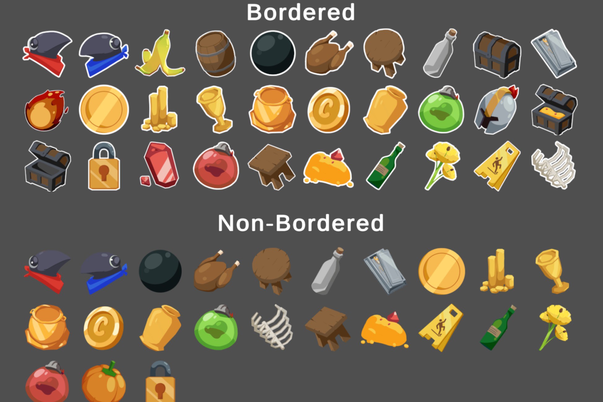 Unity Icons Labeled Free Cartoony Item Icons | 2D Icons | Unity Asset Store