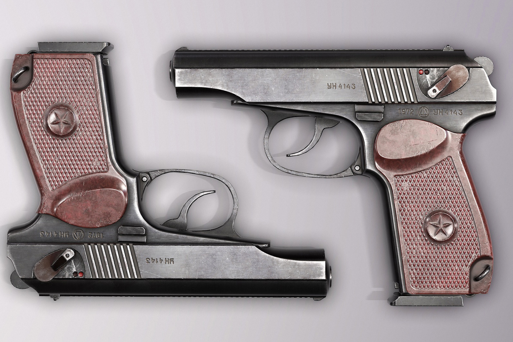 Makarov Soviet Pistol | 3D 枪支 | Unity Asset Store