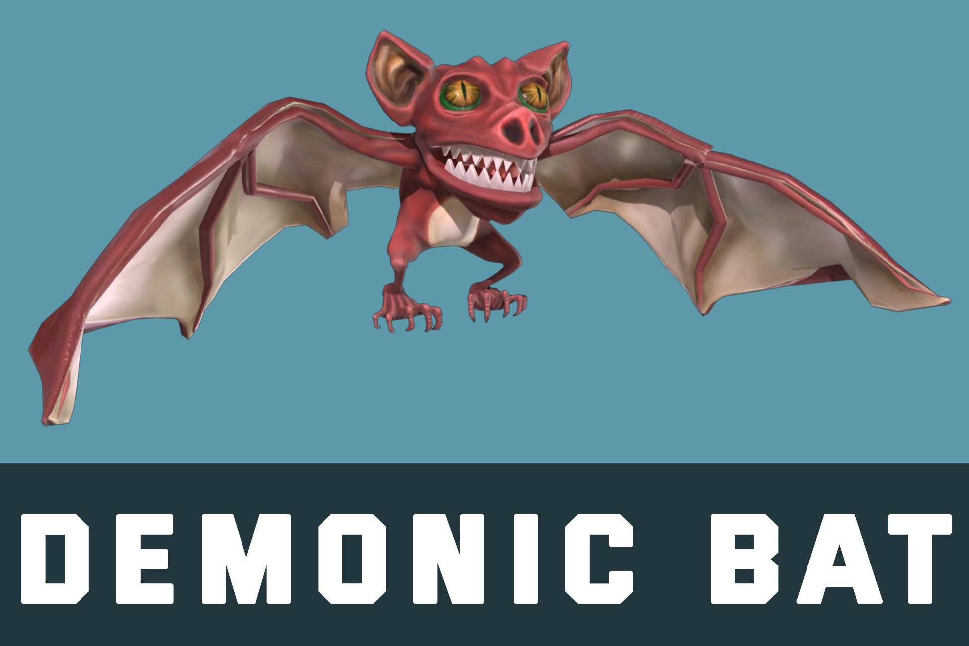 Demonic Bat | 3D Creatures | Unity Asset Store