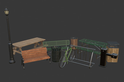 Park Props Pack (PBR)
