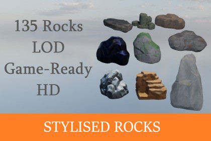 Stylised Themed Rocks