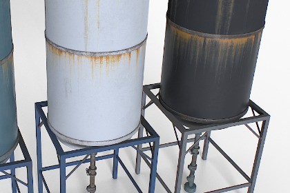 Old and Rusty Water Tanks 3