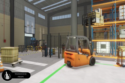 Warehouse Interior Low Poly Asset Pack