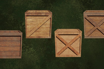 Wood Boxes Series Heavy Crates Cargo Lot1 Group2