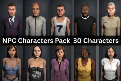 Characters Pack NPC 30 Characters