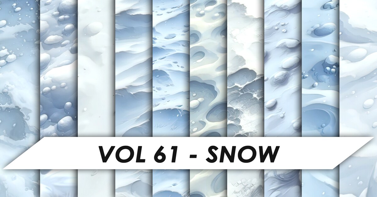 Stylized Textures - Vol 61 - Snow | 2D 텍스처 및 소재 | Unity Asset Store
