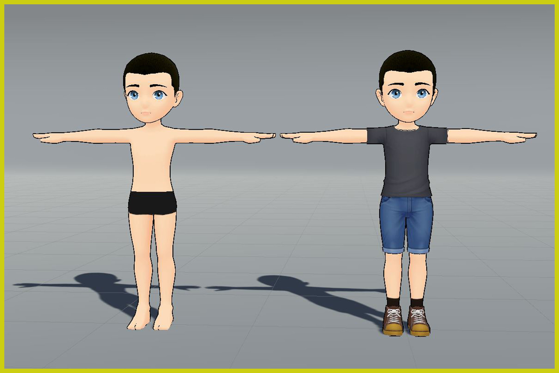 Male_Anime_change_parts_free | Characters | Unity Asset Store