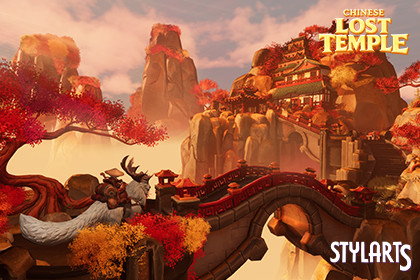Stylized Chinese Lost Temple