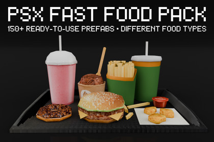 PSX Fast Food Pack – Food Asset Collection