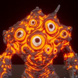 Stylized Magma Rock Monster Pack 1 – Mutant Variant (Animated, LOD, Skins)