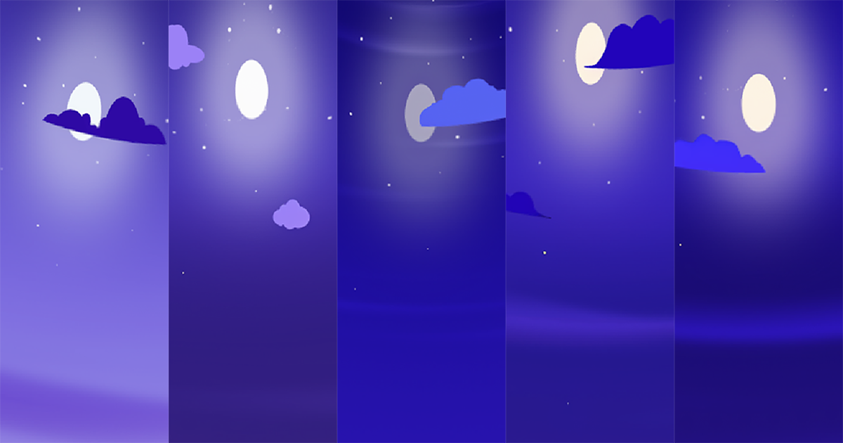 Cartoon Night Skybox - Vol. 4 | 2D Sky | Unity Asset Store