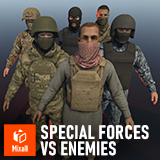 Special Forces vs Enemies – Shooter pack