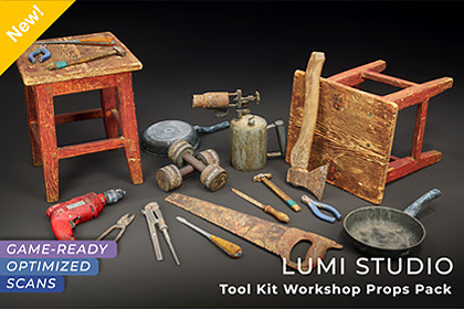 Tool Kit Workshop Props Pack