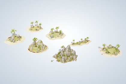Stylized Tropical Islands