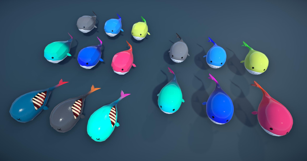 Unity Whale Cartoon Whale 3D(Extended) | Characters | Unity Asset Store