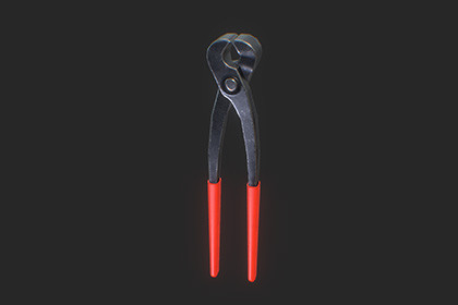 End Cutting Pliers – Game-Ready 3D Model
